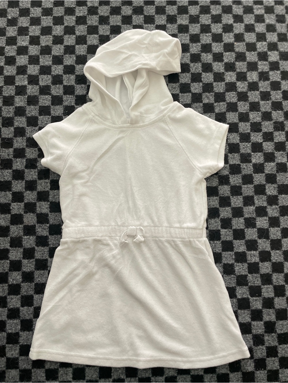 4T Hanna Andersson White Hooded Kids Swim terry Coverup